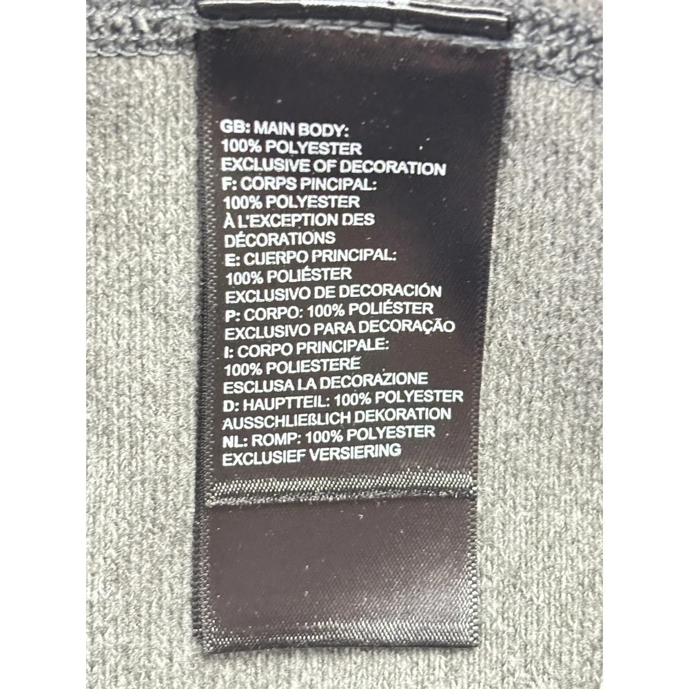 The‎ North Face Quarter Zip Mens XL Gray Merrimak Embroidered Pullover Shirt